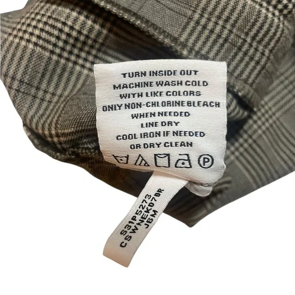 Calvin Klein Gray Plaid Skinny Ankle Suit Pants NWT Size 14 - Picture 6 of 9